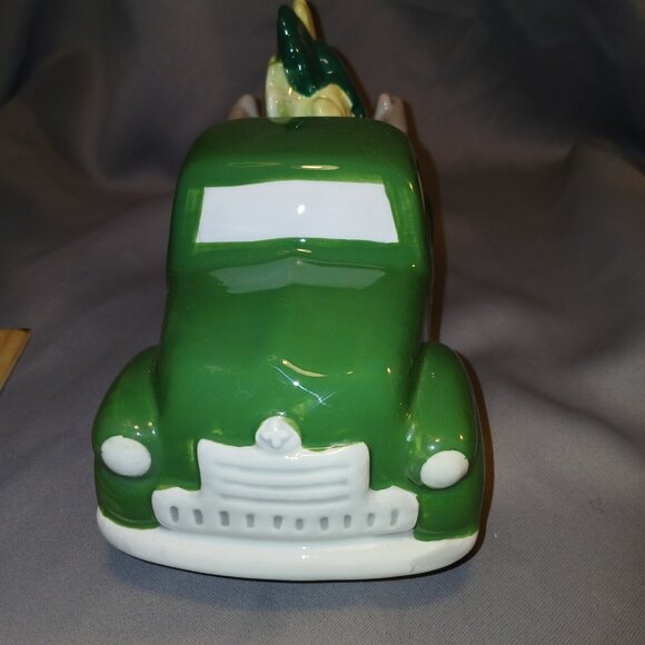 St. Patricks Day Ceramic Green Truck With Shamrocks By Kohls New with Tags Patty - Picture 2 of 16